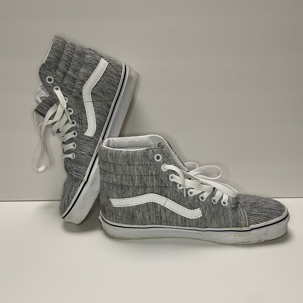 Grey corduroy Vans High tops